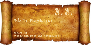 Méh Magdolna névjegykártya