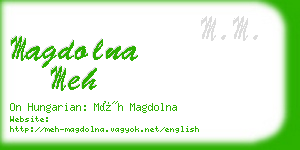 magdolna meh business card